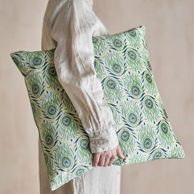 Bloomingville Adia koristetyyny 50x50 cm vihreä